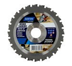 Disque carbure Norton multi-matériaux Ø 125 x 22,23 mm - Nombre de segment 24