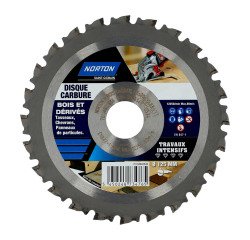Disque carbure Norton multi-matériaux Ø 125 x 22,23 mm - Nombre de segment 24