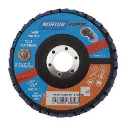 Disque à lamelles Norton Expert Ø 125 x 22,23 mm - Lot de 5
