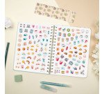 Agenda semana vista espiral Journal Verde Finocam 155 x 212 mm