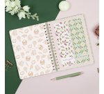Agenda semana vista espiral Journal Verde Finocam 155 x 212 mm