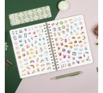 Agenda semana vista espiral Journal Verde Finocam 155 x 212 mm