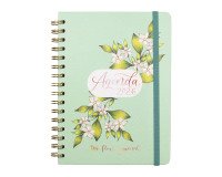 Agenda semana vista espiral Journal Verde Finocam 155 x 212 mm