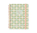 Agenda semana vista espiral Journal Verde Finocam 155 x 212 mm
