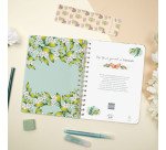 Agenda semana vista espiral Journal Verde Finocam 155 x 212 mm