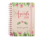 Agenda semana vista espiral Journal Rosa Finocam 155 x 212 mm