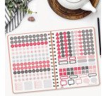 Agenda semana vista espiral Alma Coral Finocam E10 155 x 212 mm