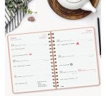 Agenda semana vista espiral Alma Coral Finocam E10 155 x 212 mm