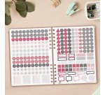 Agenda semana vista espiral Alma Rosa Finocam E10 155 x 212 mm
