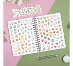 Agenda semana vista espiral Journal Rosa Finocam 155 x 212 mm