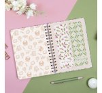 Agenda semana vista espiral Journal Rosa Finocam 155 x 212 mm