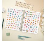 Agenda dia página espiral Journal Verde Finocam 155 x 212 mm