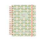 Agenda dia página espiral Journal Verde Finocam 155 x 212 mm