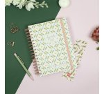Agenda dia página espiral Journal Verde Finocam 155 x 212 mm