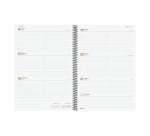 Agenda semana vista espiral Year Negra Finocam E40 210 x 297 mm