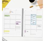 Agenda semana vista espiral Year Negra Finocam E40 210 x 297 mm