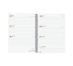 Agenda semana vista espiral Year Negra Finocam E10 150 x 212 mm Catalán