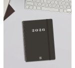 Agenda semana vista espiral My Negra Finocam E10 155 x 212 mm Catalán