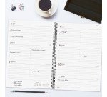 Agenda semana vista espiral Year Negra Finocam E40 210 x 297 mm