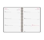 Agenda semana vista 155x212 mm Alma negro Finocam