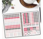 Agenda semana vista 155x212 mm Alma negro Finocam