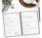 Agenda semana vista 155x212 mm Alma negro Finocam