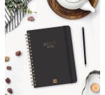 Agenda semana vista 155x212 mm Alma negro Finocam