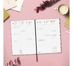 Agenda semana vista 140x204 mm Malva Finocam