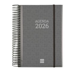 Agenda 155x212 1 Día Página Espiral Personalizable Finocam
