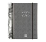 Agenda 155x212 1 Día Página Espiral Personalizable Finocam