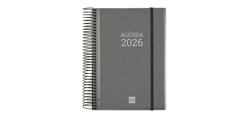 Agenda 155x212 1 Día Página Espiral Personalizable Finocam