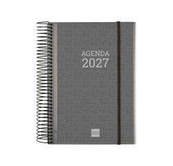 Agenda 155x212 1 Día Página Espiral Personalizable Finocam
