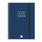 Agenda 155x212 Semana Vista Apaisada Espiral Opaque Finocam Azul