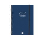 Agenda 155x212 Semana Vista Apaisada Espiral Opaque Finocam Azul