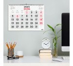 Calendario Pared L 430x310 Mes Vista Números Grandes Finocam