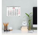 Calendario Pared M 300x210 Mes Vista Números Grandes Finocam