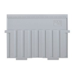 Trennplatten mit 5 Unterteilungen grau A5 (148x210 mm) für Karteikasten