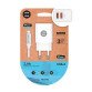 Cargador universal 12W TECH 2xUSB-A/ Apple Ligthning + cable 1m 2,4a carga rápida TEC2402