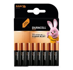 Pile alcaline Duracell Plus Powerboost Ministilo AAA - Blister da 16