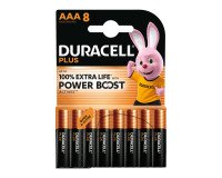 Pile alcaline Duracell Plus Powerboost Ministilo AAA - Blister da 8