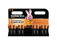 Pile alcaline Duracell Plus Powerboost Stilo AA - Blister da 8