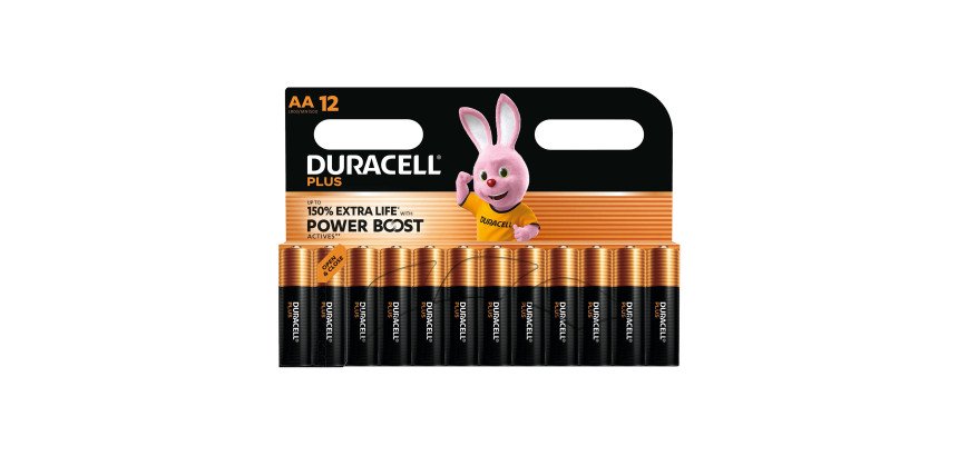 Pile alcaline Duracell Plus Powerboost Stilo AA - Blister da 12