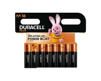 Pile alcaline Duracell Plus Powerboost Stilo AA - Blister da 16