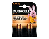 Pile alcaline Duracell Plus Powerboost Ministilo AAA - Blister da 4