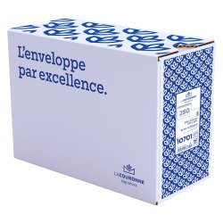 Sobre gran formato 229x324 mm blanco La Couronne 100gr con ventana - caja de 250