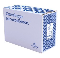 Sobre gran formato 229x324 mm blanco La Couronne 100gr con ventana - caja de 250