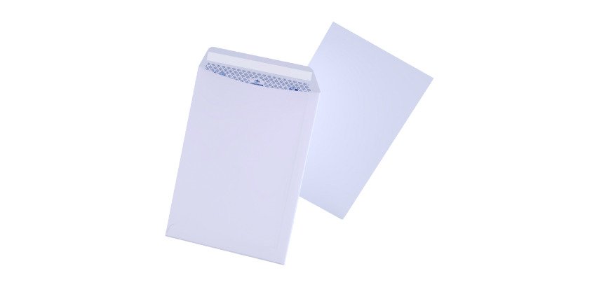 Pochette velin blanc 90 g La Couronne 229 x 324 mm sans fenêtre - Boîte de 250