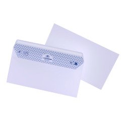 Enveloppe 110 x 220 mm La Couronne 90 g sans fenêtre blanche - Boîte de 200