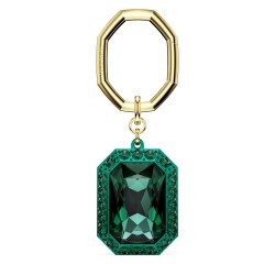 En_swarovski portachiavi taglio ottagonale