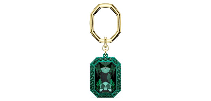 Swarovski portachiavi taglio ottagonale
